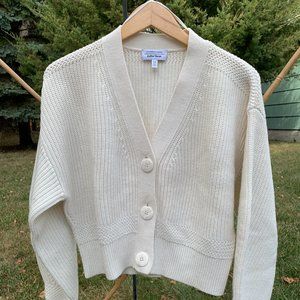 & Other Stories Cropped, balloon sleeve cardigan